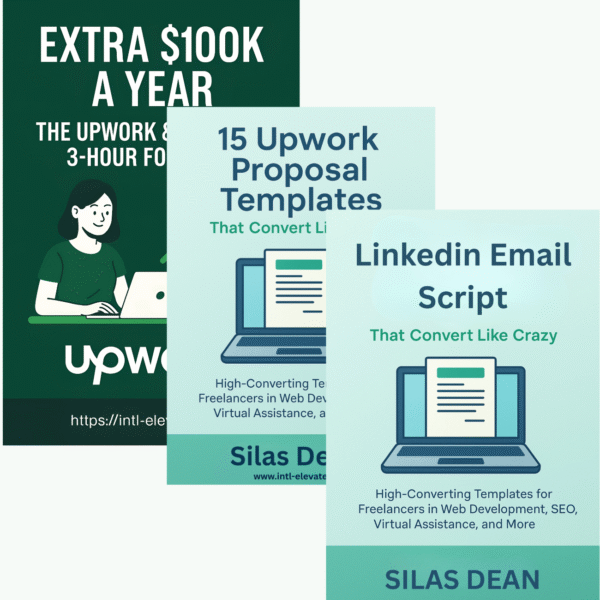 Extra 100k a year E-Book + 15 Upwork Proposal Templetes + Email Script